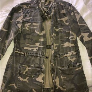 army print coat